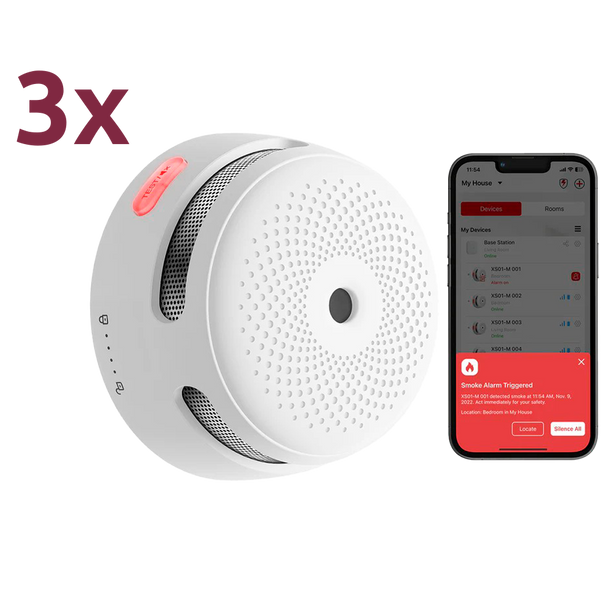 X-Sense X-Sense XS01-M 3-pack Slimme rookmelders voor SBS50